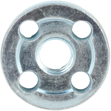 Winkelschleifer-Befestigungsteile 9523 Innen- und Außensatz aus silber/schwarzen Metallflanschen und Muttern (1 Paar) (1/5)