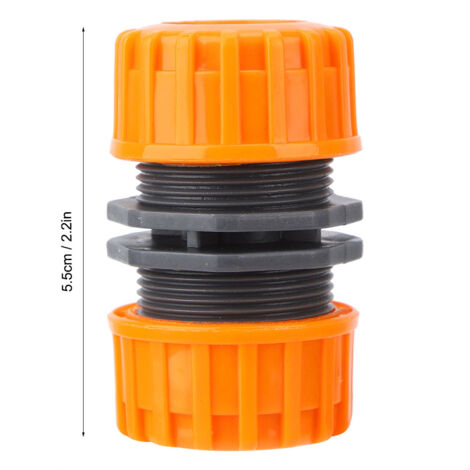 1/2"-Wasserschlauchverbinder (PP, 12 mm Innendurchmesser) – 5-teiliges Verlängerungsstück für den Garten – Alterungsbeständig, langlebig, wasserdicht – Reparaturset (1/5)