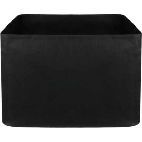 [Pflanzsack] + Multifunktionaler Filz-Pflanzsack 90x90x40cm Schwarz für Balkon, Terrasse, Patio, Stadtgärten