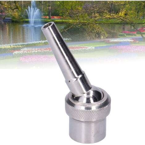 Springbrunnendüse aus Edelstahl 304, G3/4 25-mm-Innengewinde, Strahlhöhe 1–8 m, einstellbarer Wassersprühstrahl für Teiche und Springbrunnen, einteilig