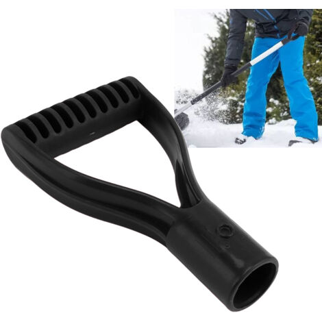 Spatenstiel 32 mm Innendurchmesser Ergonomisch Wiederaufbereiteter Kunststoff 100 g Schwarz (1/5)