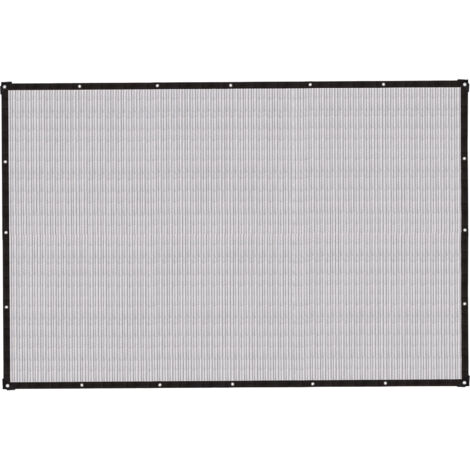 Isolierendes Sonnensegel aus Aluminiumfolie, 2 x 3 m, silberfarben, mit Edelstahlringen, für Garten/Pool