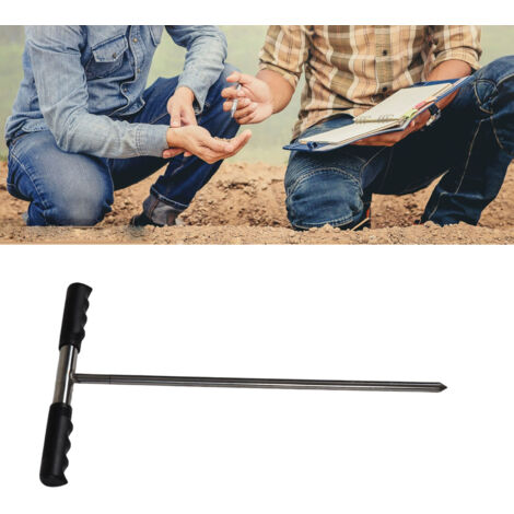 [Bodenprobenahme] Verstellbarer 81-122 cm langer Bodenprobenahmestab mit geschärfter Spitze, Edelstahl, für Kompressionsprüfungen und Gartenarbeit