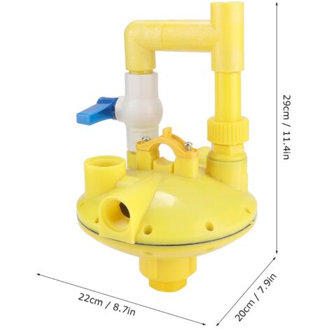 Wasserstandsregler für selbsttrocknende Hühner, ABS-Behälter 29 x 22 cm, doppelter Auslaufschutz (1/5)