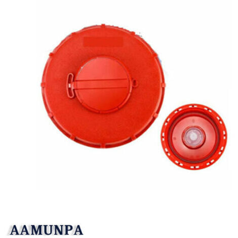 [IBC-Wasserverschluss] 163-mm-IBC-Deckel für 1000-Liter-Belüftungstank, rot, 1 Stück