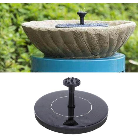Solarbetriebenes Schwimmbrunnen-Set, Gartenbrunnen, Teichdekoration, 6 V Gleichstrom, 13 x 13 cm, monokristallines Silizium