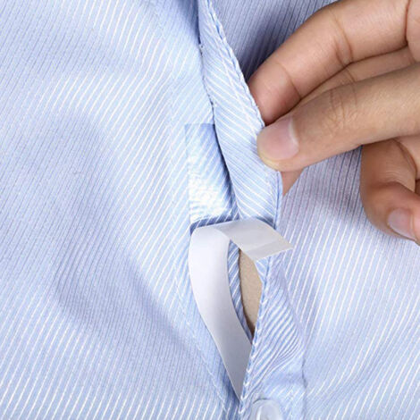 Unsichtbares doppelseitiges Klebeband, Textilklebeband, 5 Meter, transparentes, rutschfestes Klebeband zum Fixieren von Kleidungsstücken, geeignet für Brautkleider, Abendgarderobe, hypoallergen, einfa