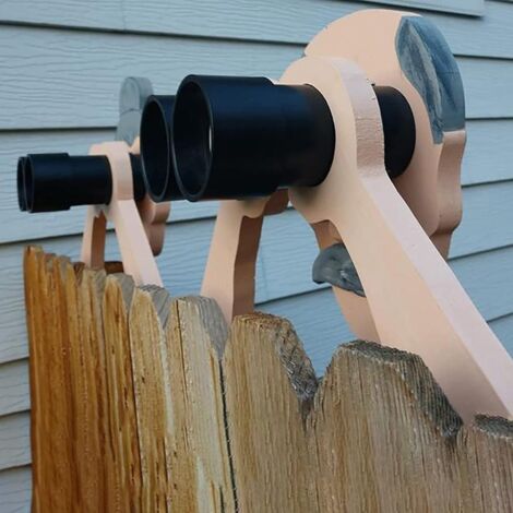 [Gartenfigur] Neugieriger alter Mann und alte Frau – Rasenschild aus PP für Gartendekoration oder als Geschenk