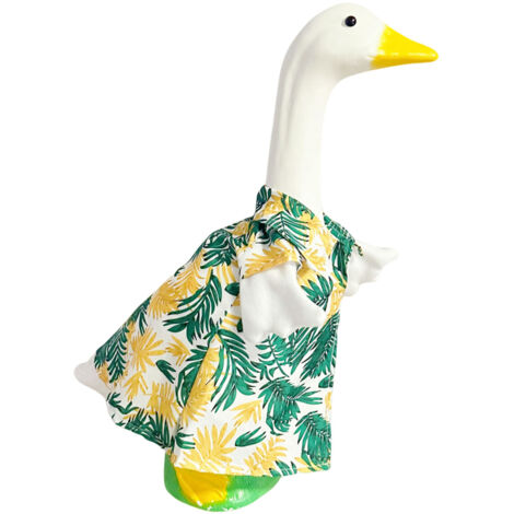 T-Shirt für 43 cm große Gänsefigur, Hawaii Strand-Dekorationsset für Rasen, Terrasse und Garten (1/5)