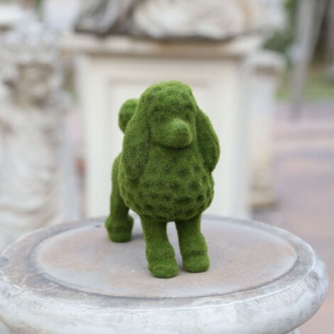 Handbeflockte Tierfigur im europäischen Stil mit künstlichem Moos für den Garten, Kunstharz Typ C, 1 Figur (1/5)