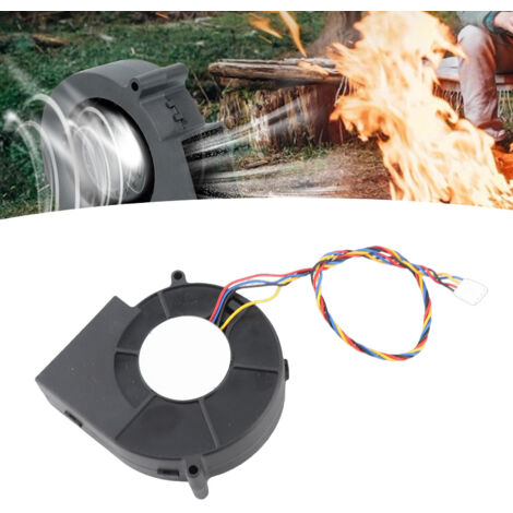 Grillventilator für Picknick, Camping, Grillen, Picknick, Camping, Startermodell 12V 2,94AMaterial: Edelstahl, Kunststoff Farbe: Schwarz Größe: 97 x 94 x 33 mm, 57 x 33 mm Gewicht: 196 g, 68 g
