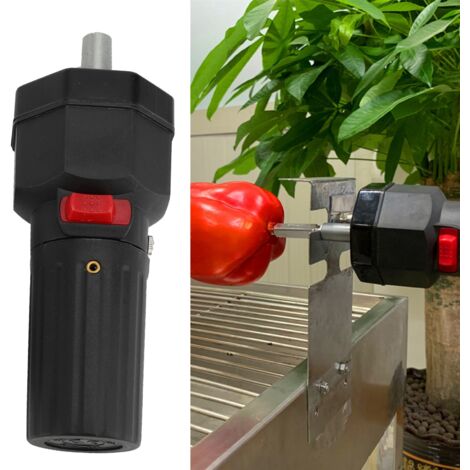 FD601A-2 5V USB Grillmotor für Drehspießgrills, schwarz, Kunststoff/Eisen, 17x6x6cm, 16kg Tragkraft, 188g, leiser und robuster Motor (1/5)
