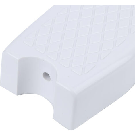 Ersatz-Schwimmbadtreppe, weiße, rutschfeste Kunststofftreppe (49 x 10 cm, 755 g)