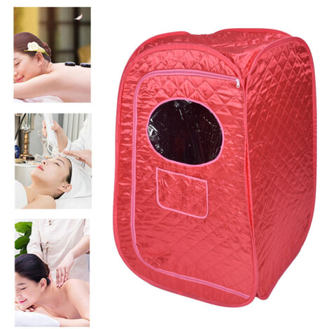 Tragbares, faltbares Saunazelt, wasserdichte Dampfkabine für zwei Personen, Material: Satin, Baumwolle und Oxford-Gewebe
