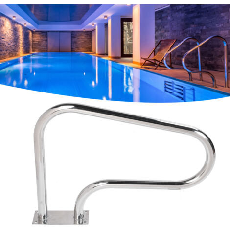Sicherheitsgitter für Schwimmer – Handlauf aus Edelstahl 304 für Schwimmbäder und Whirlpools – Professioneller, gebogener D-Handlauf