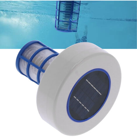 Solar-Poolsterilisator, Ionisationsreiniger für Teiche, Whirlpools und Springbrunnen, ABS-Material + Metalldraht, 742 g, 16 cm, kein Energiespeicher, inklusive Bürste und Bedienungsanleitung
