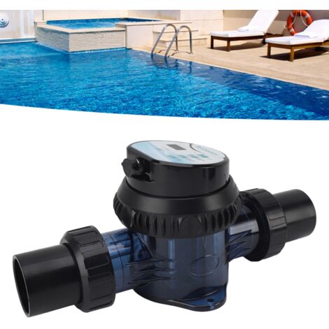 24-V-Salzchlorinator für Schwimmbäder, automatischer Chlorinator mit Salzgehalts- und Temperaturregelung, ausgerichtete Ein- und Auslässe, abnehmbare PP/ABS-Plattenstruktur, Abmessungen 21 x 14 x 14,5