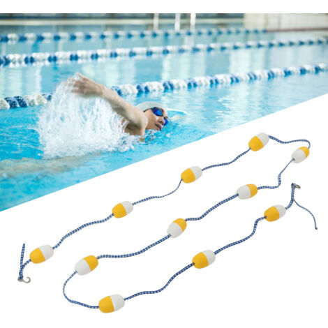 Wiederverwendbare schwimmende PVC-Pooltrennleine 5 m/7 cm, Sicherheit für Hallenbäder, Mehrleinen, sicher und flexibel