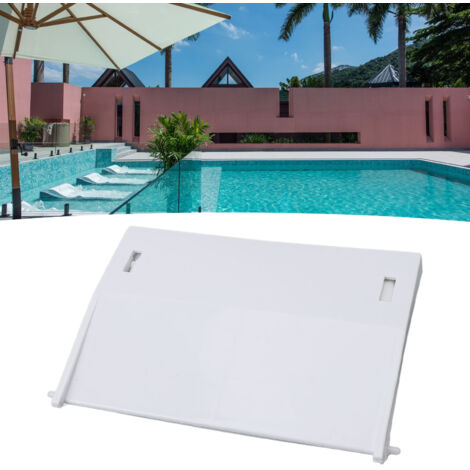Skimmerklappe [Skimmerüberlaufklappe] Kunststoff-Ersatzteil für Modell 1091LX für Schwimmbecken, Abmessungen 210 x 140 mm, Gewicht 104 g