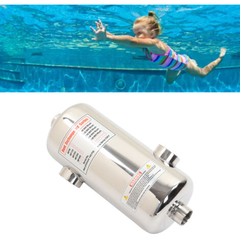 [Wärmetauscher für Whirlpools] [MF 135] 40-kW-Wärmetauscher aus Edelstahl für Pools, ideal für Whirlpools, Solarpools und Spas