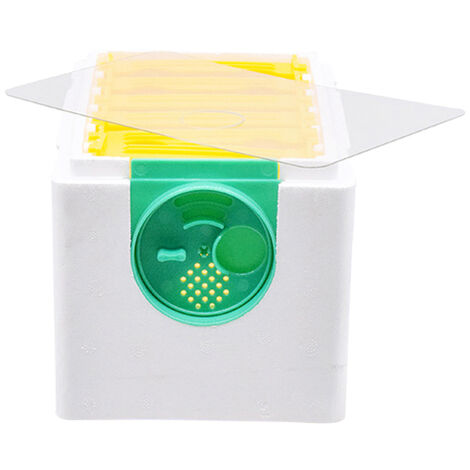 Harvest Beehive – EPS-Imkerbeuten-Set inklusive weißer Beute zur Temperaturregulierung und Gartenbestäubung, Abmessungen 23,8 x 14,5 x 13 cm