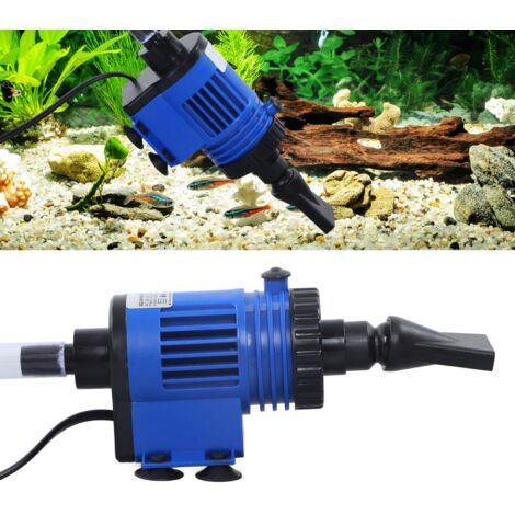 Elektrischer 10-W-Aquariensauger – Automatischer Kies- und Algenreiniger mit Wasserwechselsystem – Transparente Schläuche + Zubehör inklusive (1/5)