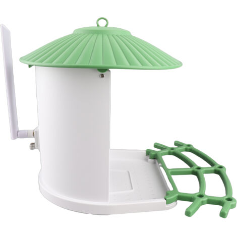 Intelligentes Vogelfutterhaus mit 1080P-HD-Kamera, KI-Artenerkennung, Farbnachtsicht, PIR- und Personenerkennung, IP65-Regenschutz, 2,4-GHz-WLAN, Zwei-Wege-Audio, Solarbetrieben, Nagetierabwehr (1/5)