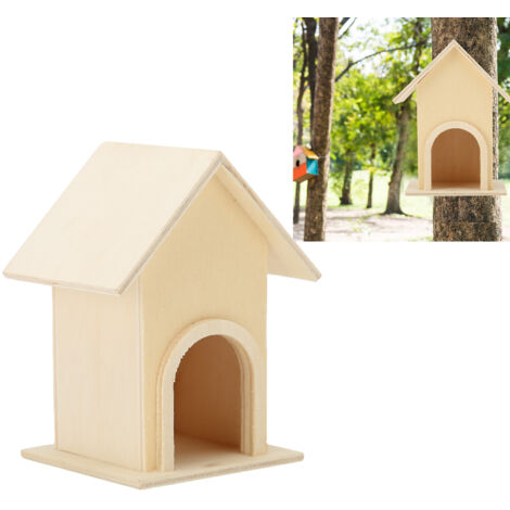 Selbstgebautes Vogelhaus aus Holz – 5 natürliche Nistkästen für Garten und Terrasse (1/5)