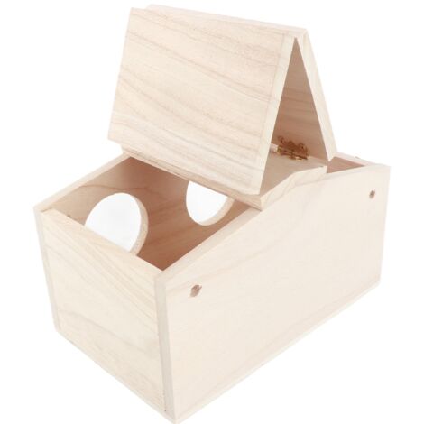 Vogelhaus [Haus aus Ahornholz] Belüfteter Nistkasten 23x12,9x12,5cm für Sittiche und Schwalben