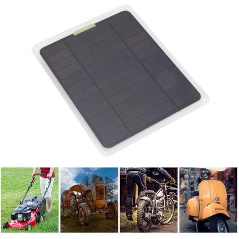 10-W-Solarladegerät – 10-W-Solarpanel mit zwei USB-Anschlüssen (Typ C) – 12-V-Gleichstrom-Ladepanel für Arbeit, Camping und Reisen (1/5)