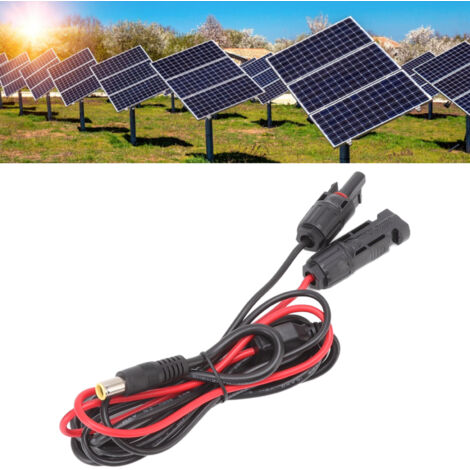 DC-Verlängerungskabel für Solarmoduladapter, Buchse auf Stecker, DC 7,9 mm Kupfer-PVC 16 AWG, DC 8,0 für Photovoltaik und Batterie