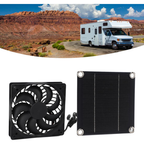 5W 5V Solarlüfter-Set mit monokristallinem Panel und wasserdichtem Gehäuse (1/5)