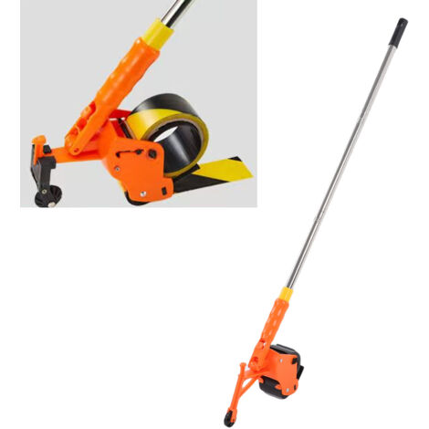[Bodenfolien- und Klebebandabroller] Manueller Applikator mit Walze und automatischem Schneidwerk für PVC/PE/EVA, Markiermaschine, ergonomisches ABS-Design – Hochpräzisionsmodell (106 cm, ≤ 60 mm, 548