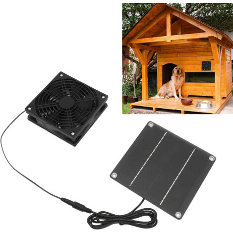 Solar-Ventilator-Set, monokristalliner Silizium-Abluftventilator, 2200 U/min, mit Schutzgitter für Gewächshäuser