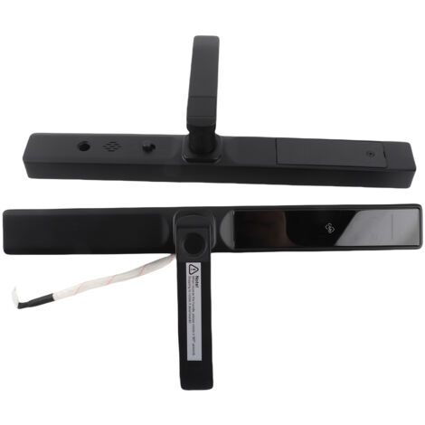 TY WLAN-fähiges, schlüsselloses Türschloss mit 5 Öffnungsmethoden (Fingerabdruck, Code, Karte, mechanischer Schlüssel, App) – Aluminium, für Türen 40–120 mm – Schwarz (1/5)