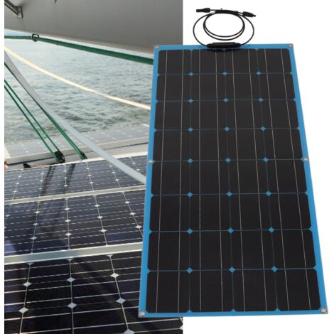 Flexibles Solarpanel - 150W monokristallin für Camping/Wohnmobil, 12V/24V/48V Batterieladung, ETFE/TPT Materialien, Abmessungen 105x54cm, ultraleicht, einfache Installation.