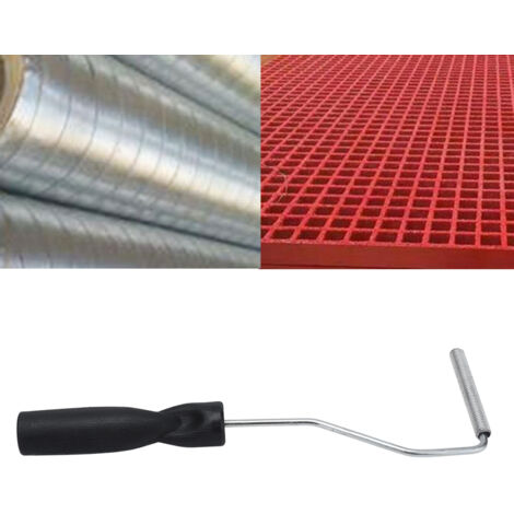 Laminierwalze für Glasfaser – Blasenpaddel – 10 x 75 mm Durchmesser für Industrieharz – Ergonomisches Design aus Eisen und Kunststoff, 29 cm – 1 Stück