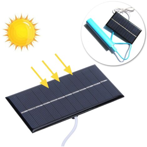 Selbstgebautes 1W 6V 110x60mm Polysilizium-Solarpanel für Elektronikprojekte, Lampen und Wasserpumpen ohne Energiespeicher (1/5)