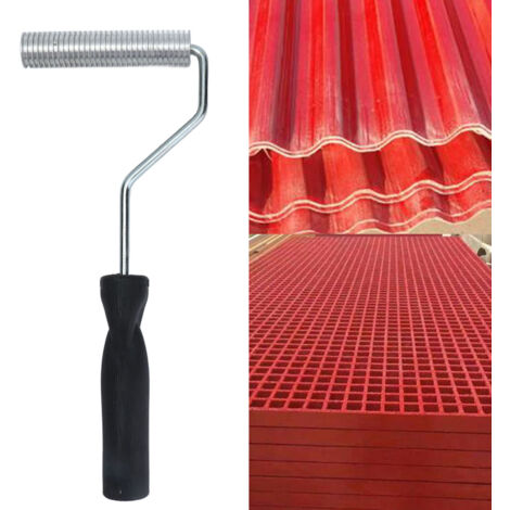 Glasfaser-Laminierwalze, Blasenwalze, abwaschbare Aluminiumwalze (acetonfrei) für die Glasherstellung, 21 x 100 mm (1/5)