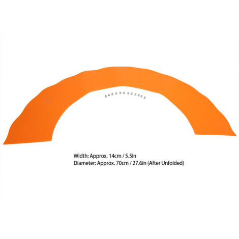 [Küchenspritzschutz] Verstellbares Set aus hitzebeständigem, orangefarbenem Silikon, 343 g für 22–28 cm (1/5)