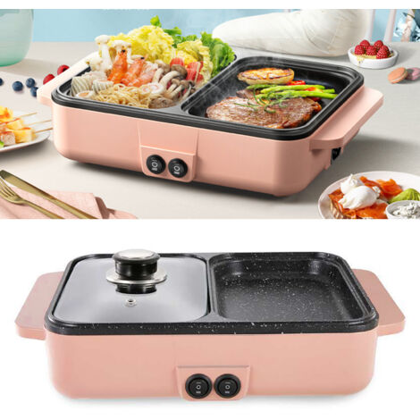 Tragbarer Elektrogrill für Zuhause und Studentenwohnheime mit schneller Aufheizzeit und Aluminiumplatte – Kunststoff, 1700 g