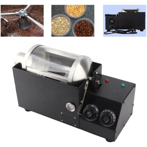 Automatischer Glas-Kaffeeröster mit Temperaturregelung und Timer – für Bohnen, Getreide und Nüsse – 110 V (US-Stecker)