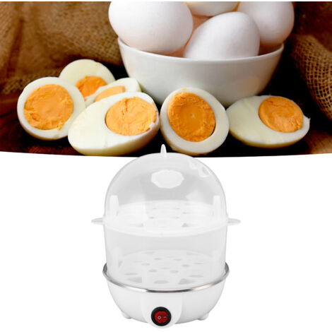 [Mini-Elektroküche] Eco-Cuisine 350-W-Eierkocher mit 2 Etagen für 14 Eier, PP und Edelstahl, mit Messbecher und automatischer Abschaltfunktion (1/5)