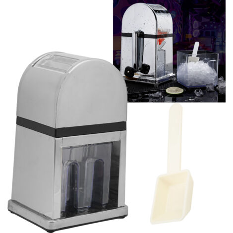 Transparenter, manueller Eiscrusher mit staubdichtem Gehäuse und ergonomischem Kurbelgriff für Bars, Cafés und Restaurants (1/5)