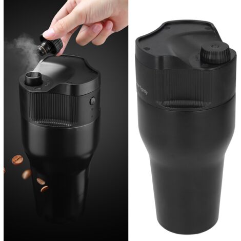 Automatische, tragbare Kaffeemaschine (500 ml) für Camping, Reisen, Büro und Zuhause, USB-Netzteil (5 V), Material: PP, Edelstahl, ABS, Abmessungen: 105 x 218 mm, Gewicht: 755 g