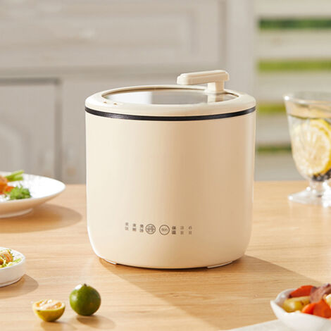 Multifunktionaler Schnellkochtopf [Modell CN]: 1,2-Liter-Mini-Reiskocher, Antihaftbeschichtung, Schnellkochfunktion und 6-Stunden-Vorkochfunktion mit intelligentem Touch-Bedienfeld
