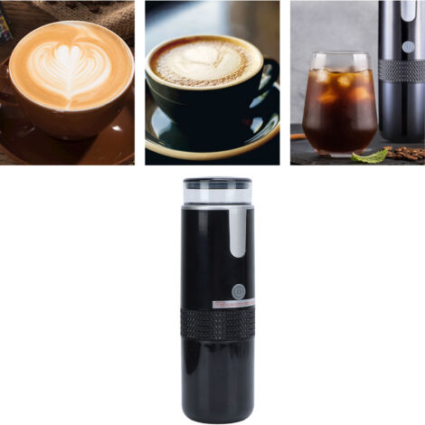 Tragbare und wiederaufladbare Kaffeemaschine – kabelloser Kaffeevollautomat (160 ml) – Ideal für Camping, Wandern und Zuhause – ABS, PP