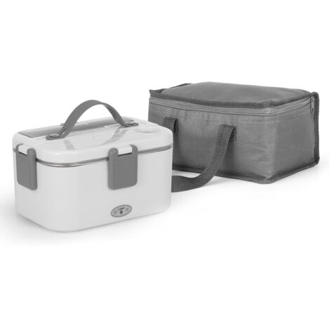 Elektrischer Speisenwärmer aus Edelstahl (80 W, 1,5 l) mit Isoliertasche für Büro, LKW und Auto (1/5)