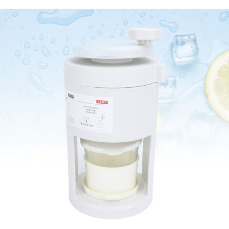 Manueller Eiswürfelbereiter mit Smoothie-Becher und 40CR13-Klinge – Kompakter Schneekegelbereiter für Zuhause [ABS+40CR13, 950 g, mehrteilig]