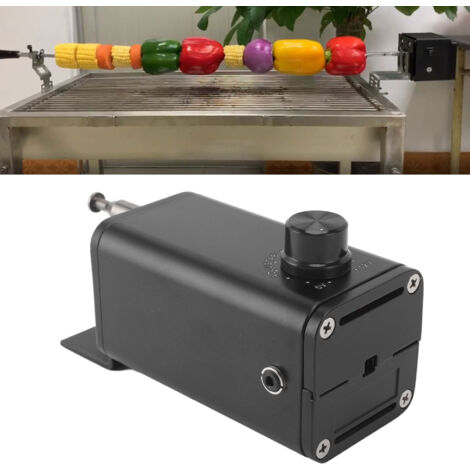 Tragbarer Grillspießmotor, Aluminium, einstellbare Drehzahl 8–20 U/min, Traglast 65–70 kgf, USB 5–12 V für Grillgeräte (1/5)